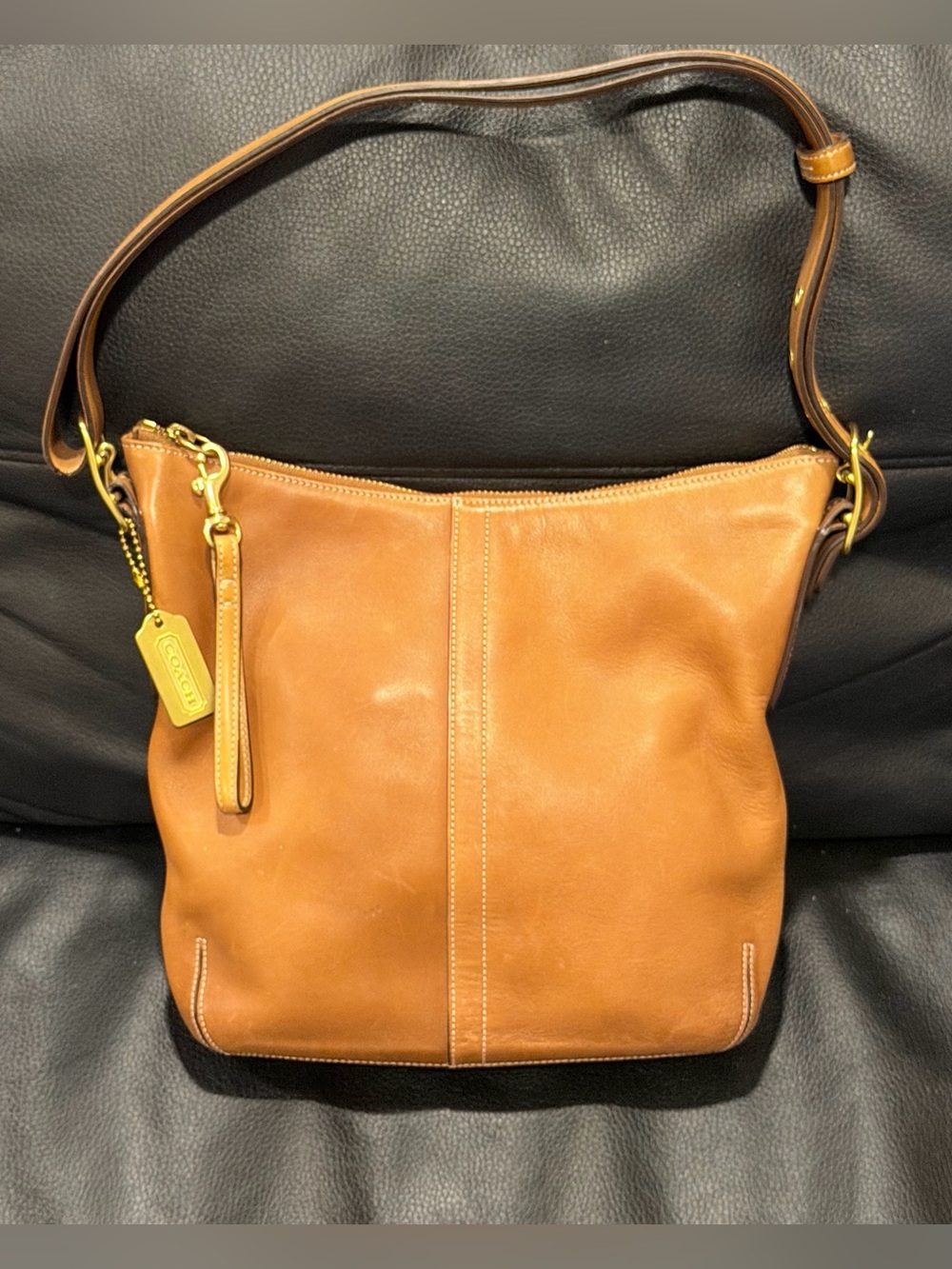 Coach Legacy Slim Tan Leather Shoulder/Crossbody Bag Vintage Y2K
